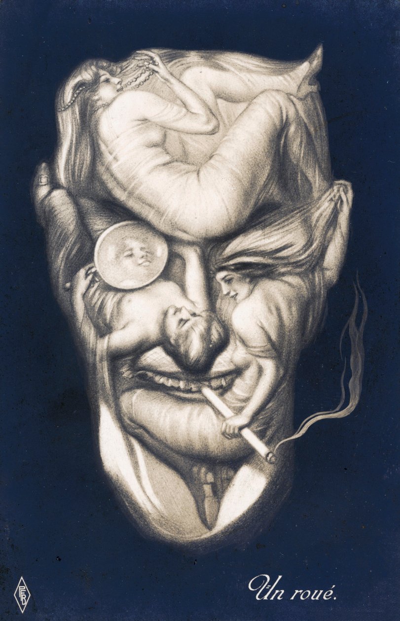 Fantasieporträt eines Roué von European School