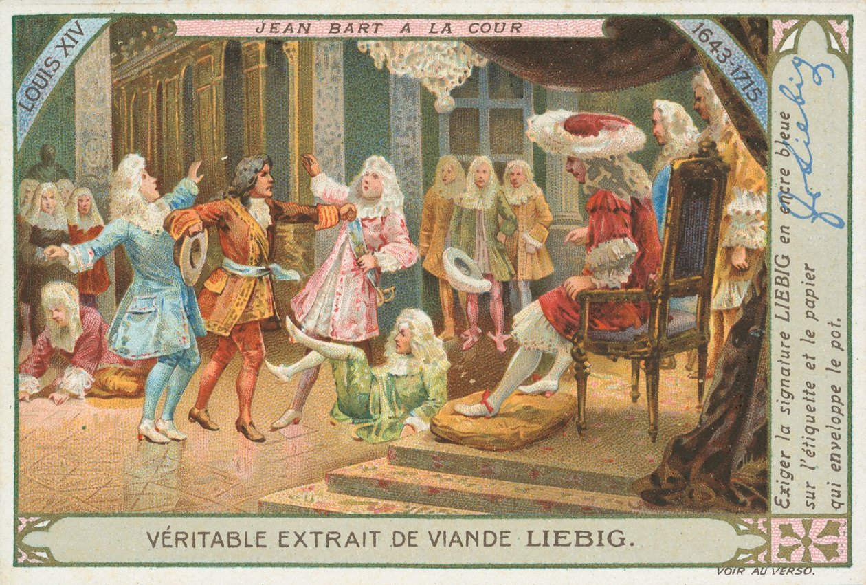 Jean Bart, Liebig-Karte, frühes 20. Jahrhundert (Chromo) von European School