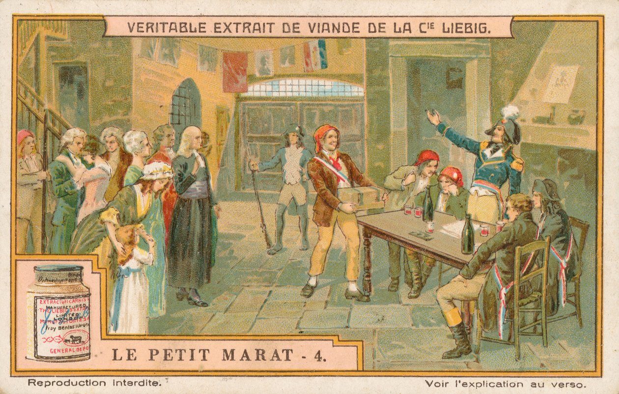 Le Petit Marat, Liebig-Karte, frühes 20. Jahrhundert (Chromo) von European School