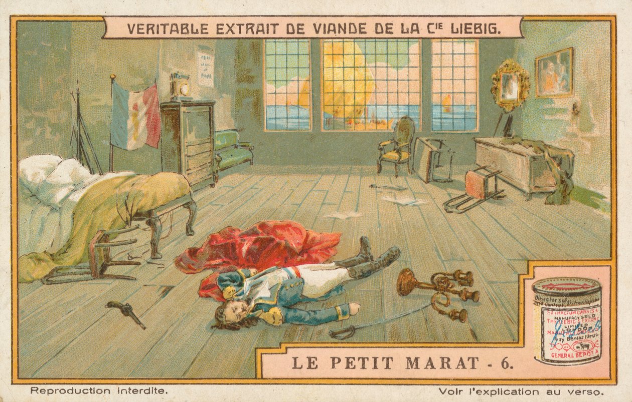 Le Petit Marat, Liebig-Karte, frühes 20. Jahrhundert von European School