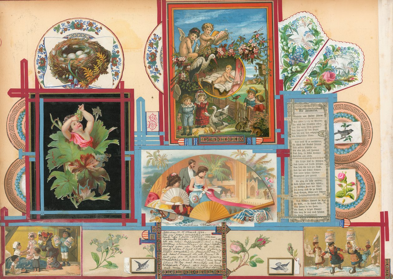 Seite aus Sammelsurium Band III von European School