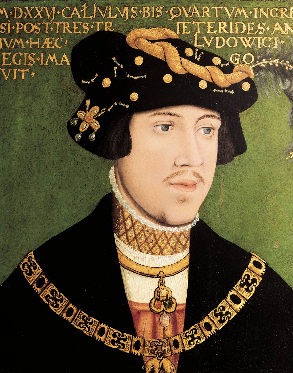 Porträt von Ludwig II. von Ungarn, König von Ungarn, Böhmen und Kroatien von European School