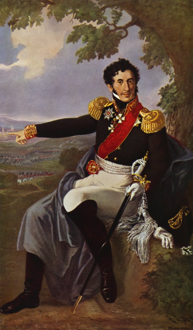 Porträt von Prinz Bagration von European School