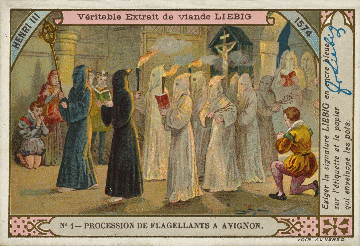 Prozession der Geißler, Avignon von European School