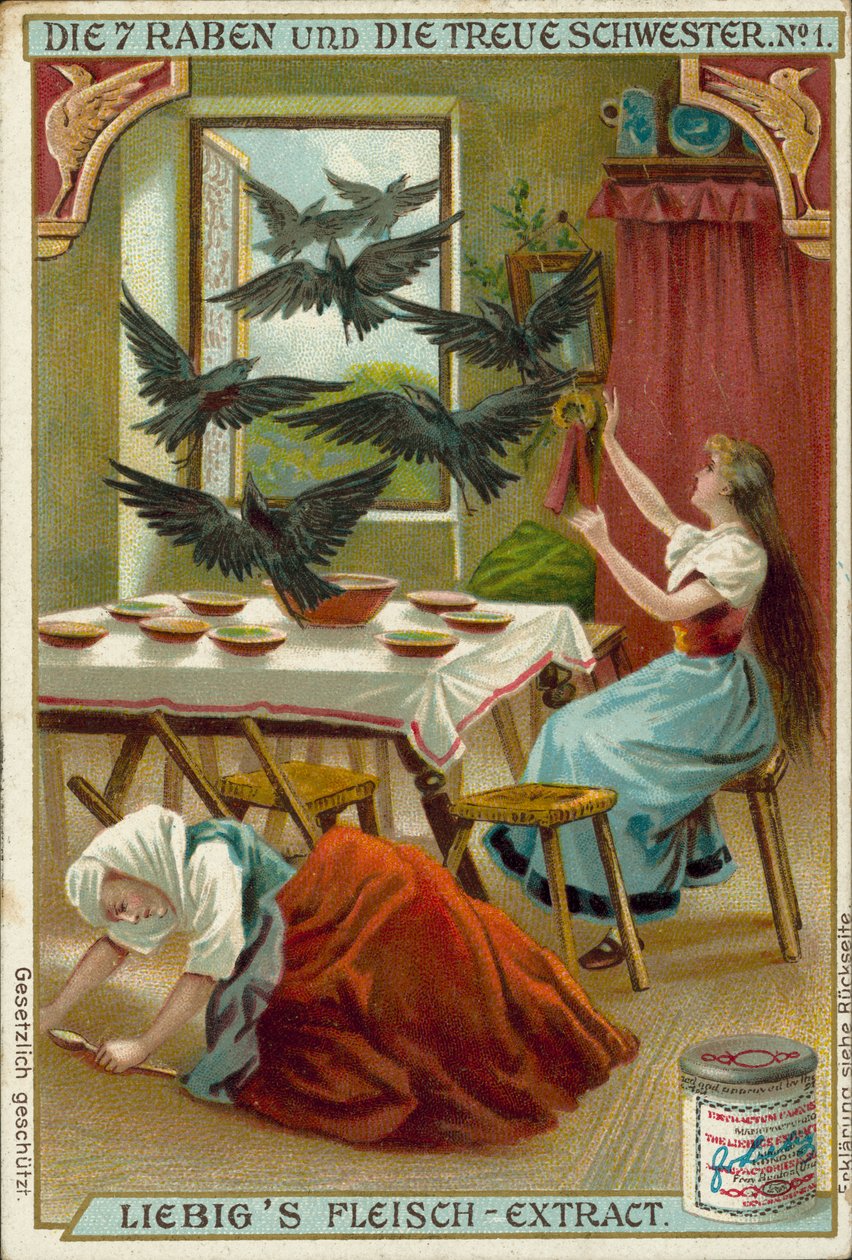 Szene aus Die sieben Raben, Brüder Grimm Märchen von European School
