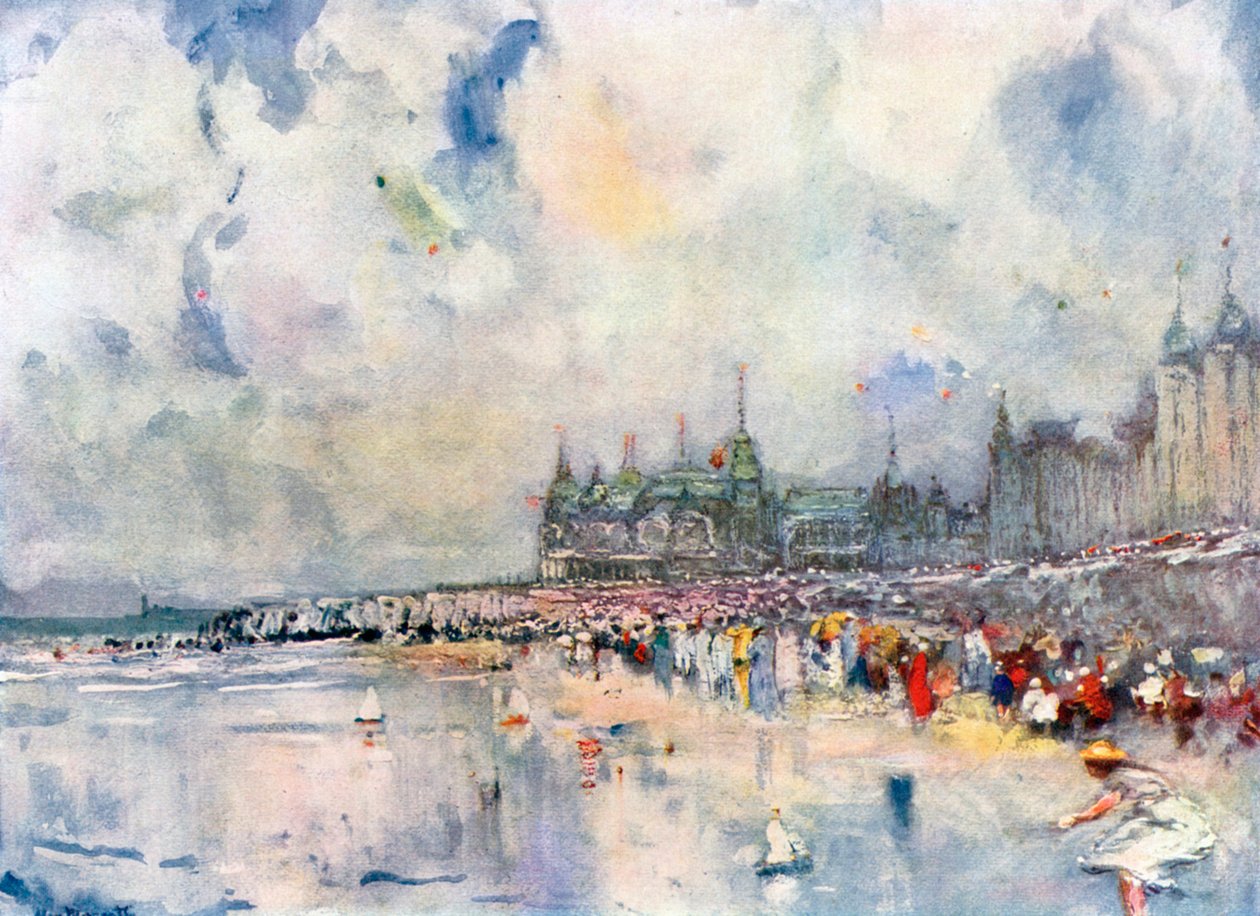 Der Kursaal und die Digue, Ostende von European School
