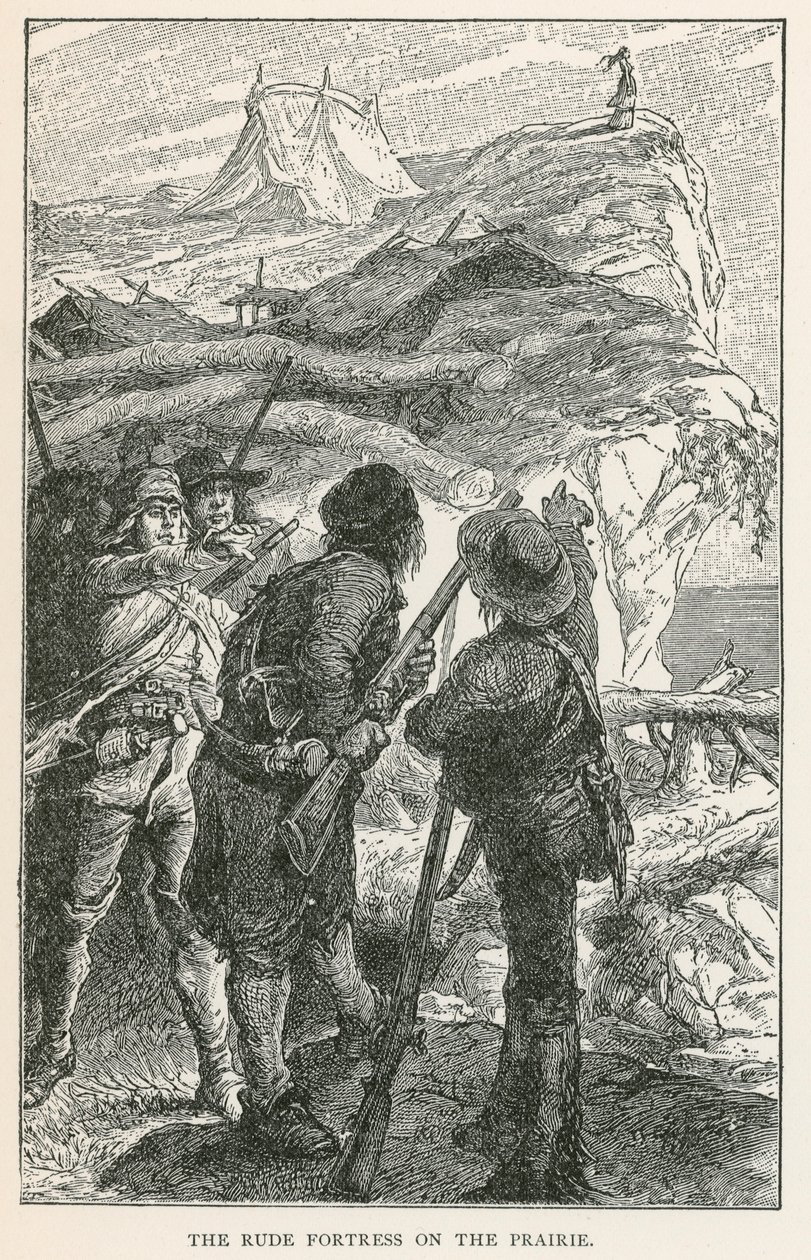 Die grobe Festung auf der Prärie von European School