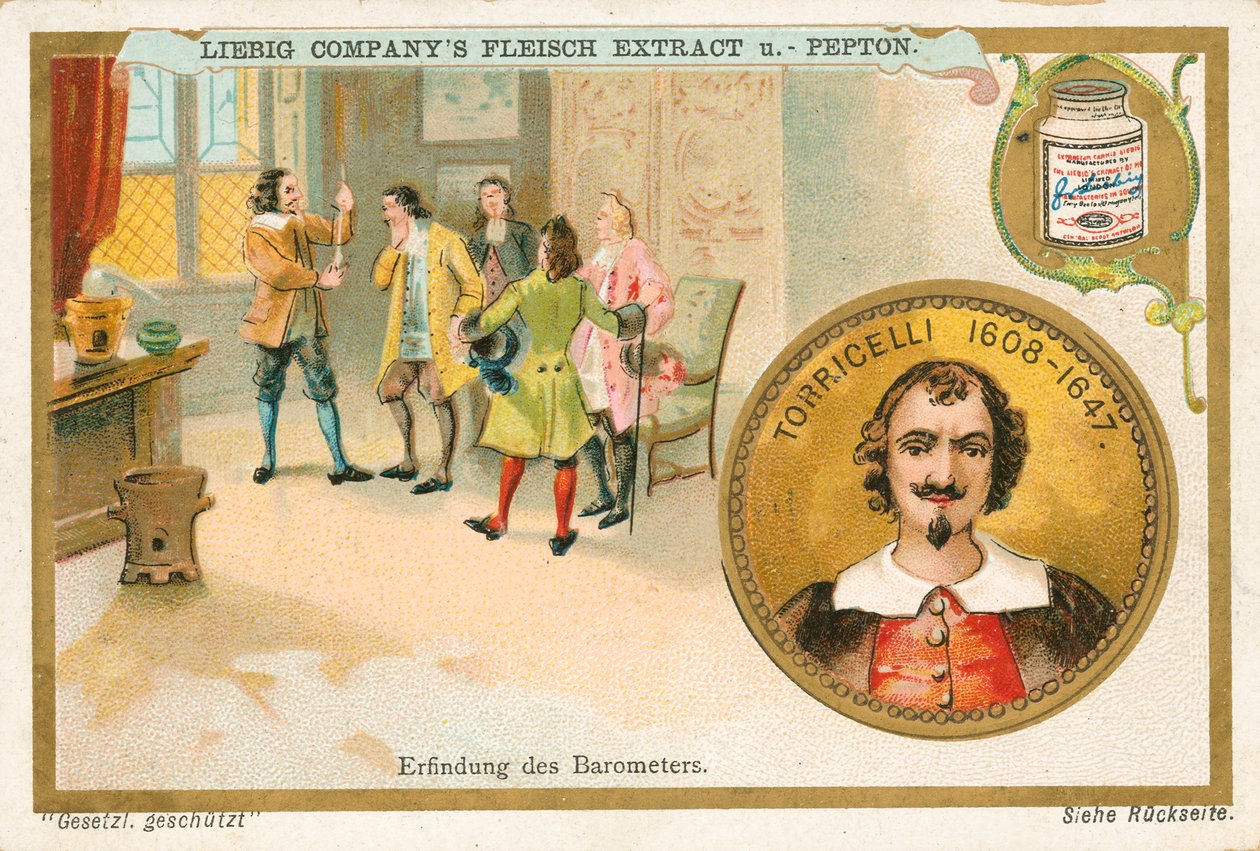 Torricelli, Liebig-Karte, frühes 20. Jahrhundert von European School