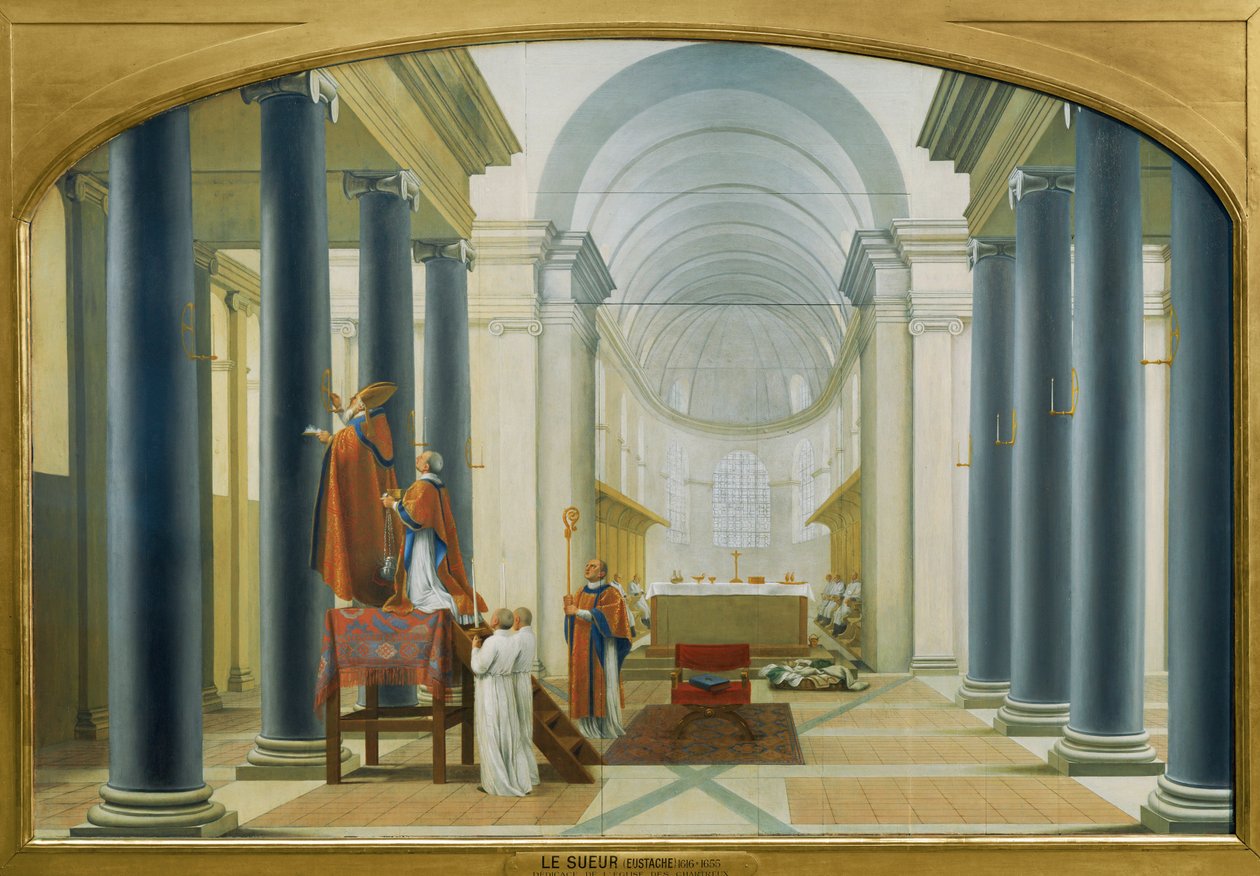 Einweihung einer Kirche des Kartäuserordens von Eustache (studio of) Le Sueur