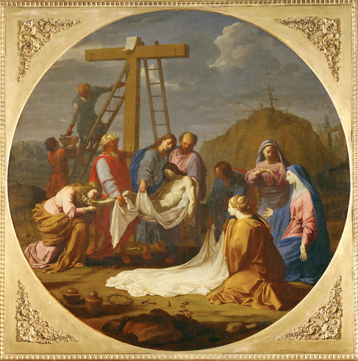 Die Kreuzabnahme von Eustache (studio of) Le Sueur