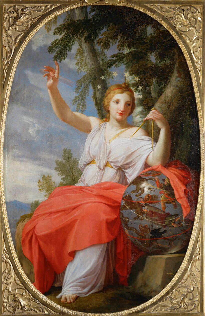 Die Muse Urania. Aus der Chambre des Muses, Louvre, Paris von Eustache (studio of) Le Sueur