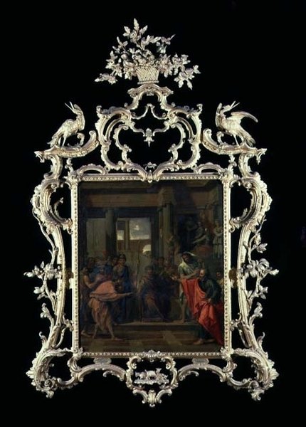 Zwei Philosophen streiten vor einem Kaiser von Eustache Le Sueur