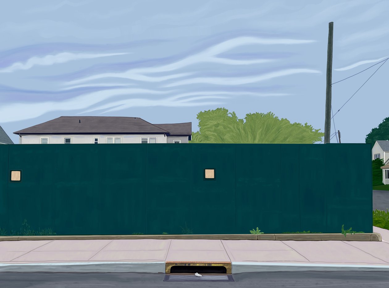 Baustellenschuppen, Brooklyn von Evan Sklar