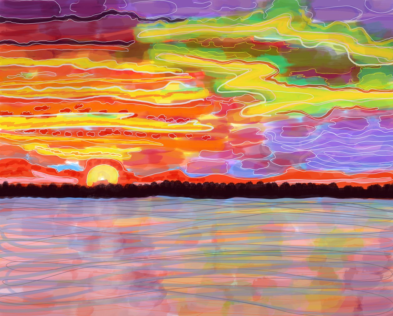 Hudson River, Brooklyn von Evan Sklar