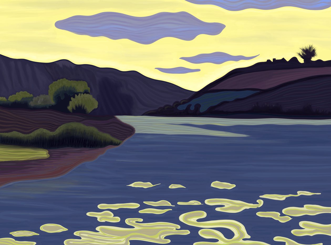 Am Seeufer, Sommer von Evan Sklar