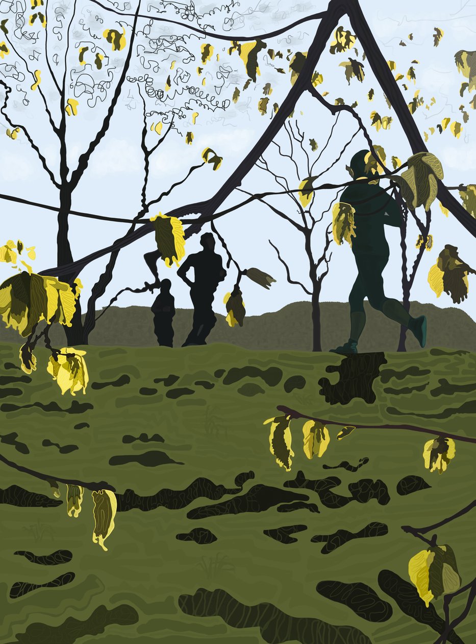 Läufer, Prospect Park von Evan Sklar