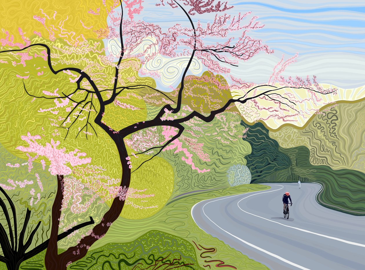 Frühlingsradfahrer im Prospect Park von Evan Sklar