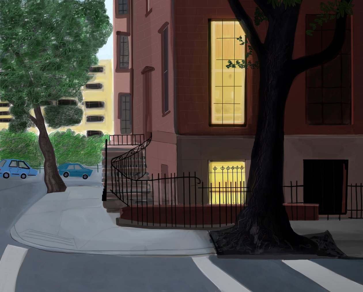 Willow und Middagh Street, 2016 von Evan Sklar