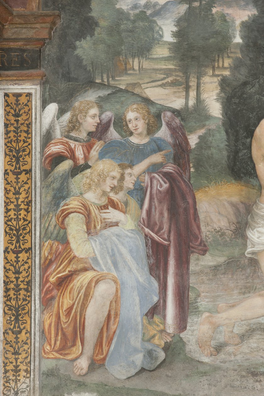 Die Taufe Christi (Detail) von Evangelista and Arcimboldi Luini