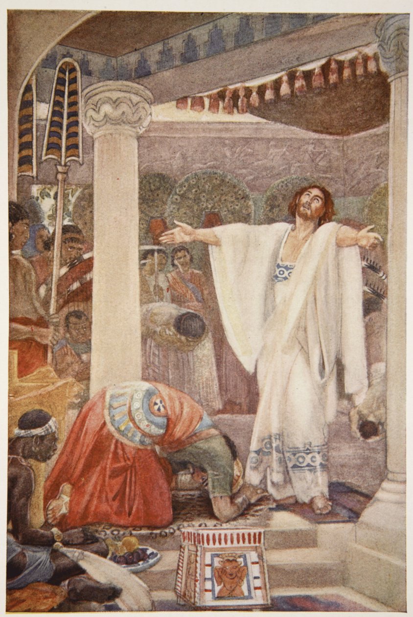 Daniel deutet den Traum von Nebukadnezar, Illustration aus 