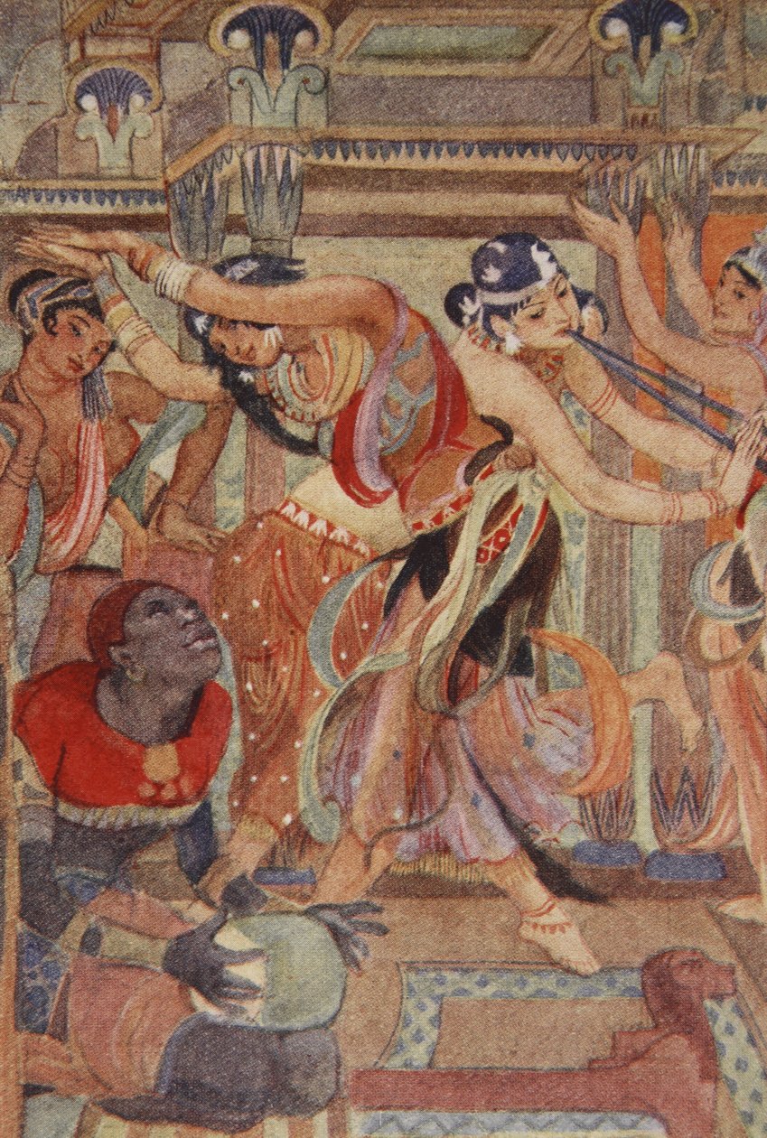 Die Göttinnen als Tänzerinnen, Illustration aus 