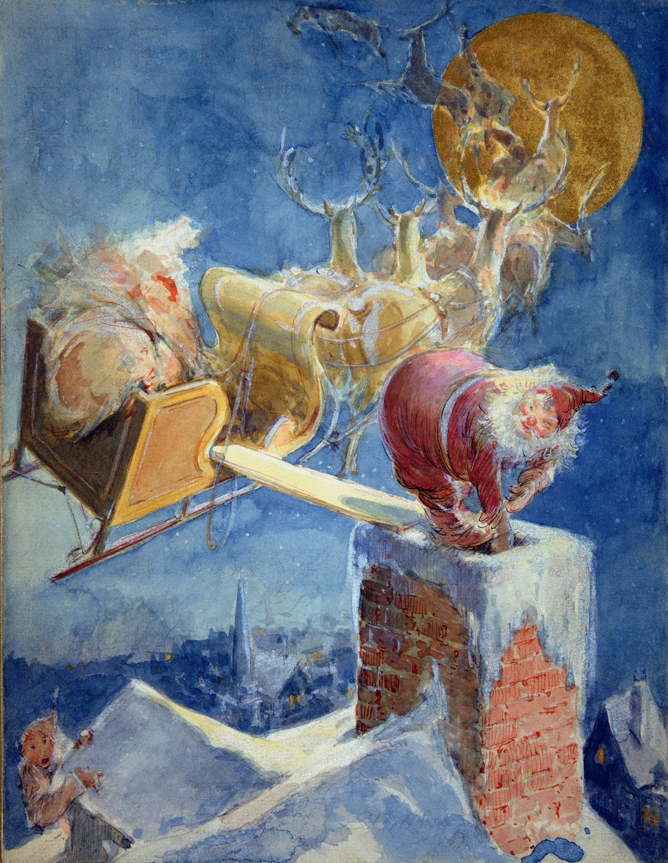 Die Nacht vor Weihnachten von Everett Shinn