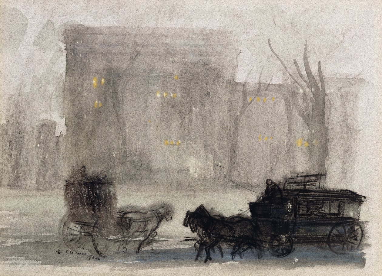 Ansicht von New York - Washington Square von Everett Shinn