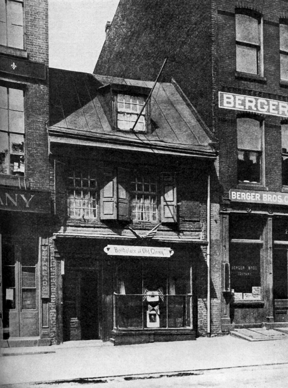 Geburtsort der Flagge der Vereinigten Staaten, Philadelphia, Pennsylvania, USA, um 1930er Jahre von Ewing Galloway