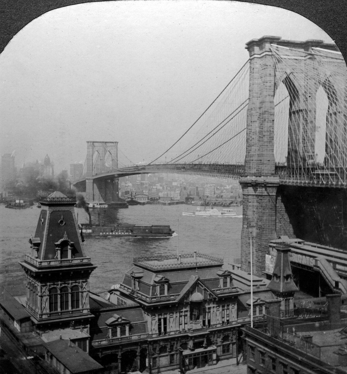 Brooklyn Bridge, New York, USA von Excelsior Stereoscopic Tours