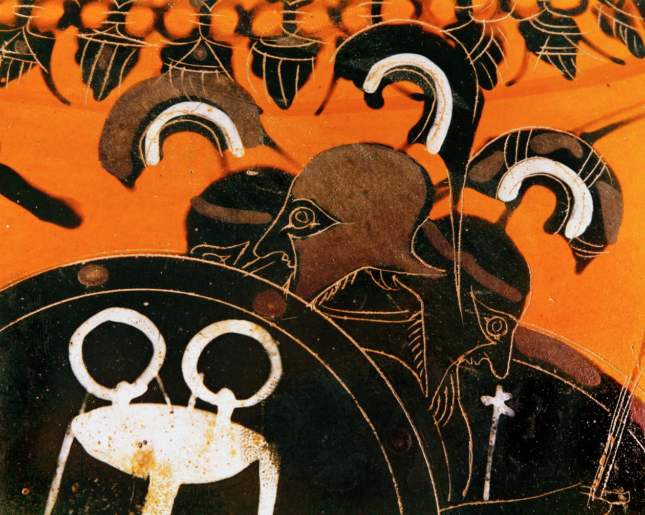 Der dreiköpfige Riese Geryon, dessen Vieh Herakles stahl ... von Exekias Exekias