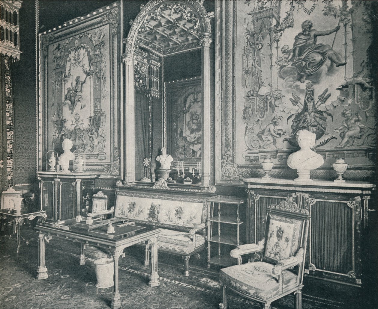Der Wandteppichraum im Windsor Castle, ca. 1899, 1901 von Eyre and Spottiswoode