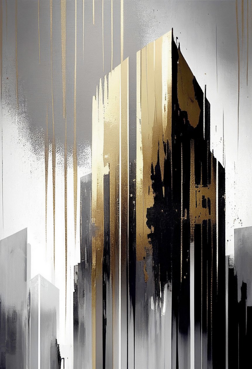 Minimalistische architektonische abstrakte Gebäude von F. Abderrahim