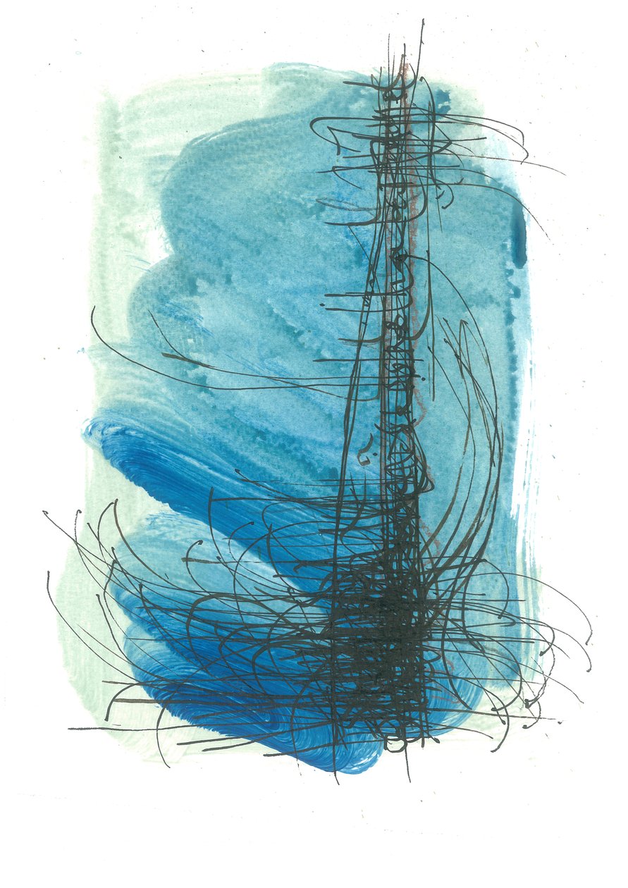 Kalligrafie-Meer von Faye Bridgwater