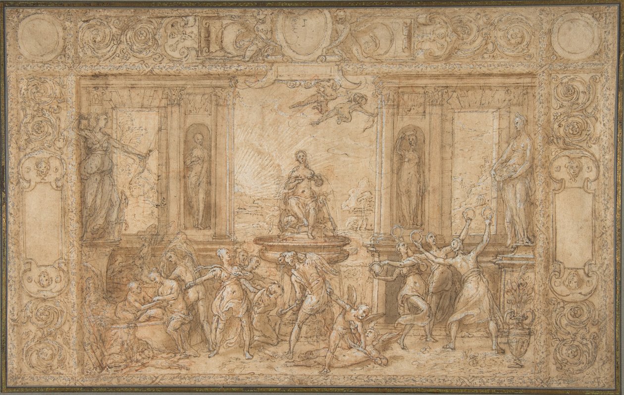 Studie für Die Allegorie des Frühlings, 1579 von Federico Zuccaro