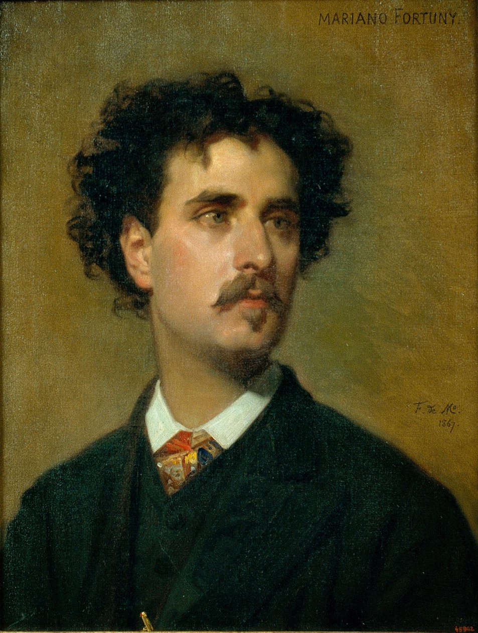 Porträt von Mariano Fortuny y Madrazo (1871-1949) von Federico de Madrazo y Kuntz