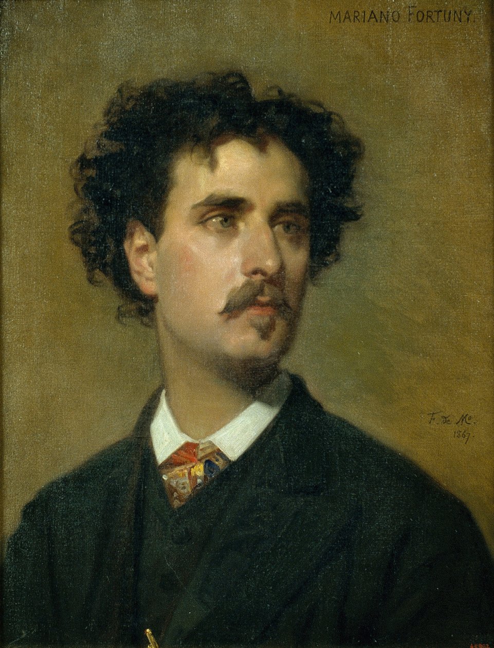 Porträt von Marià Fortuny von Federico de Madrazo y Kuntz