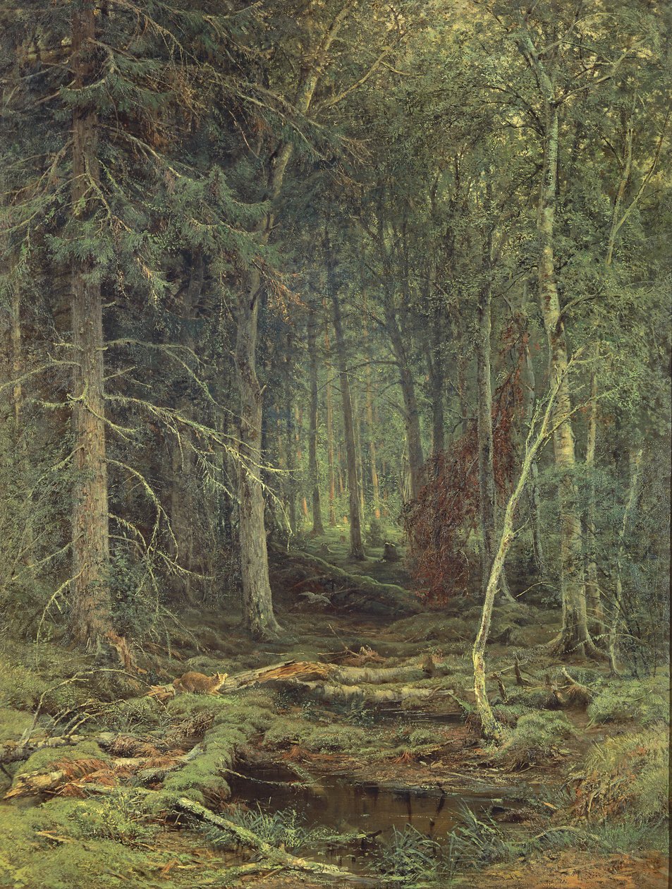Sumpf im Wald, Herbst, 1872 von Fedor Aleksandrovich Vasiliev