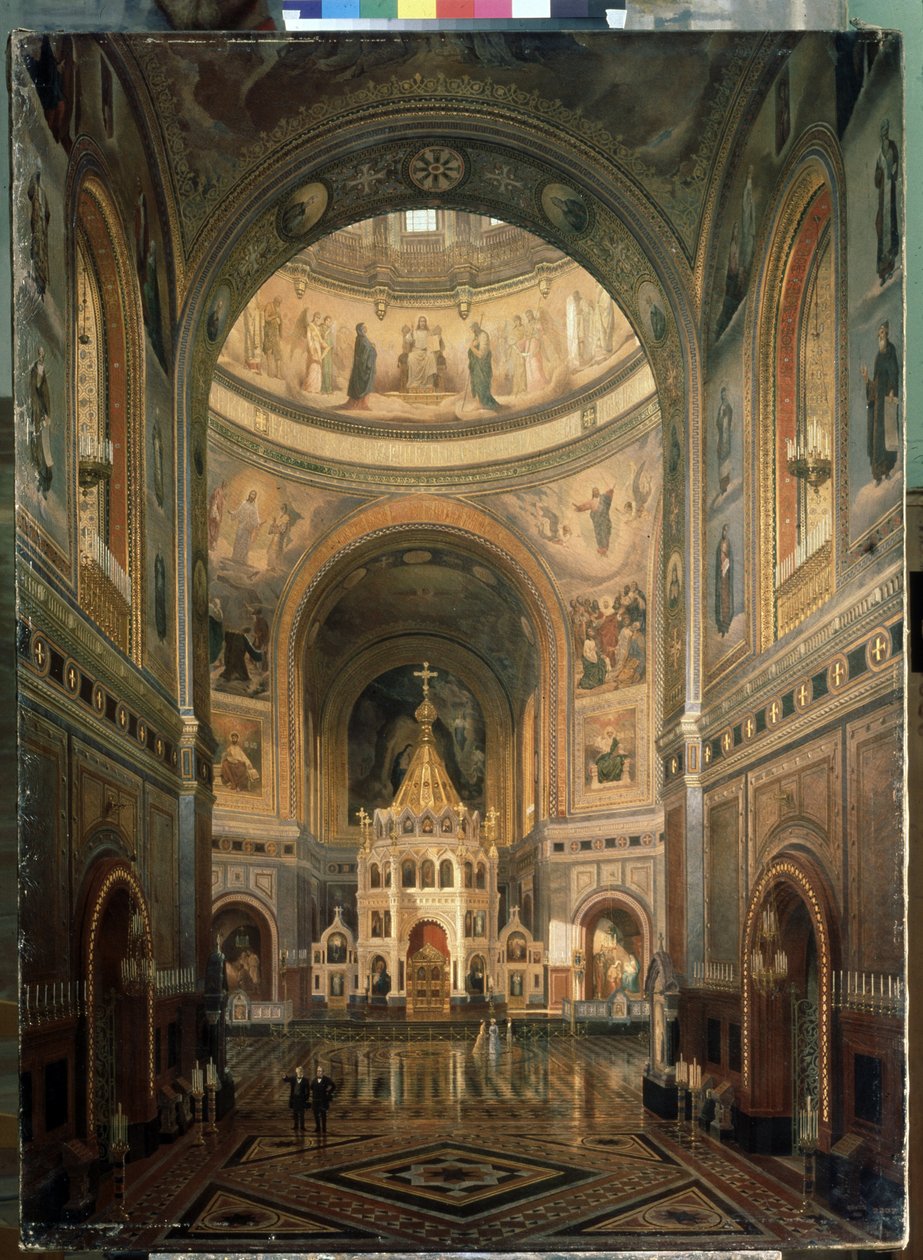 Innenansicht der Kathedrale des Christus Erlösers in Moskau von Fedor Andreevich Klages