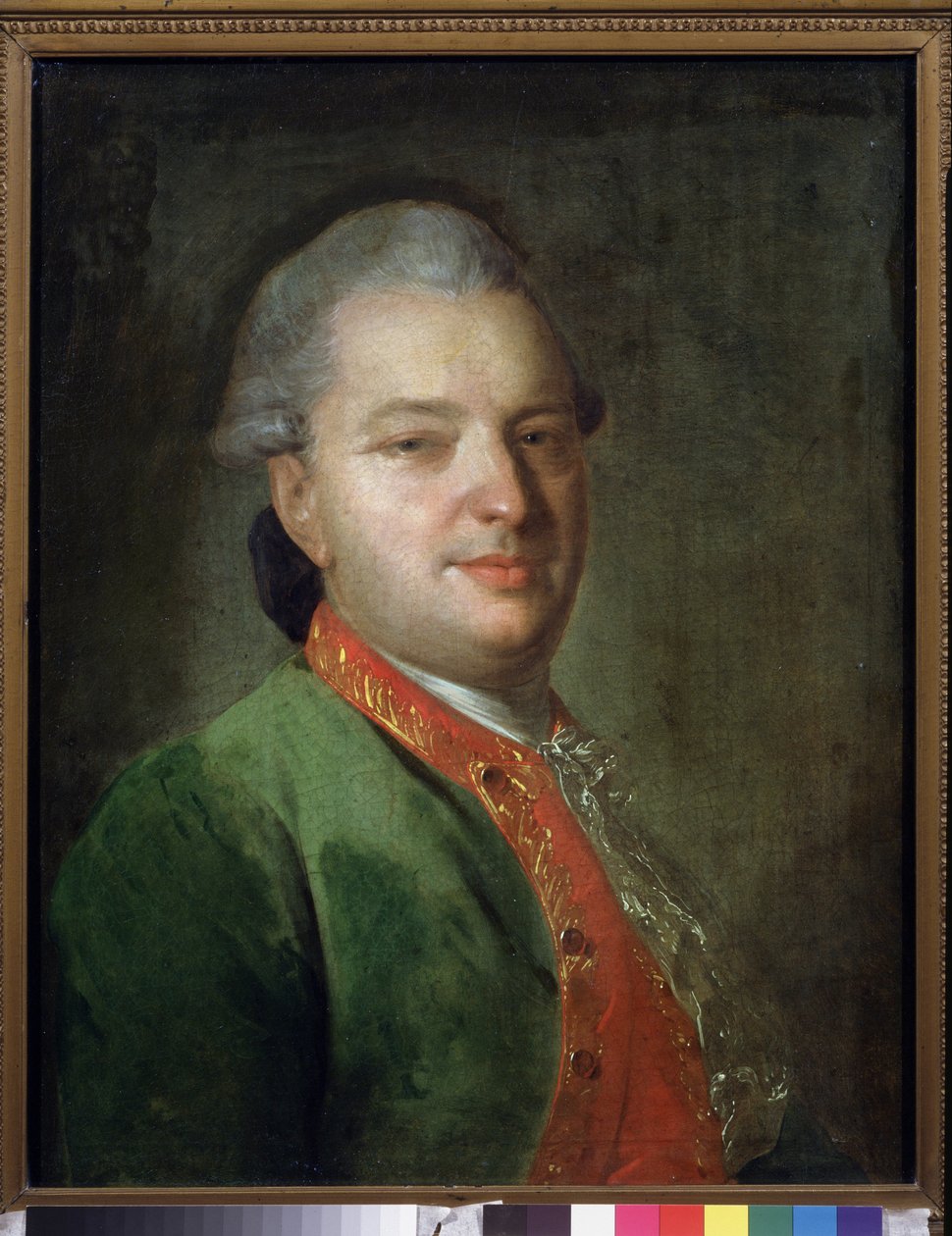 Porträt des Dichters Vassili Maikov (1728-1778) von Fedor Stepanovich Rokotov