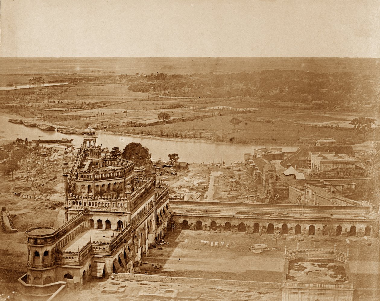 Panorama von MachiBoran, Lucknow von Felice Beato