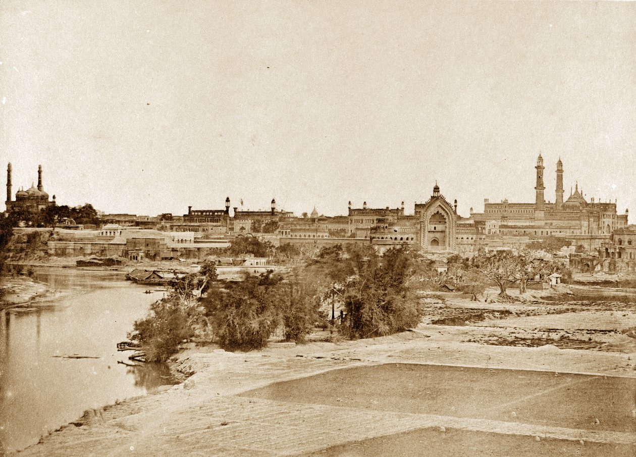 Ansicht der Emaumbara und der neuen Batterie von Felice Beato