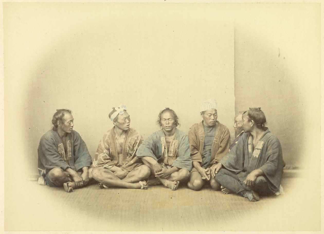 Eine Gruppe japanischer Vertragsarbeiter von Felice Beato