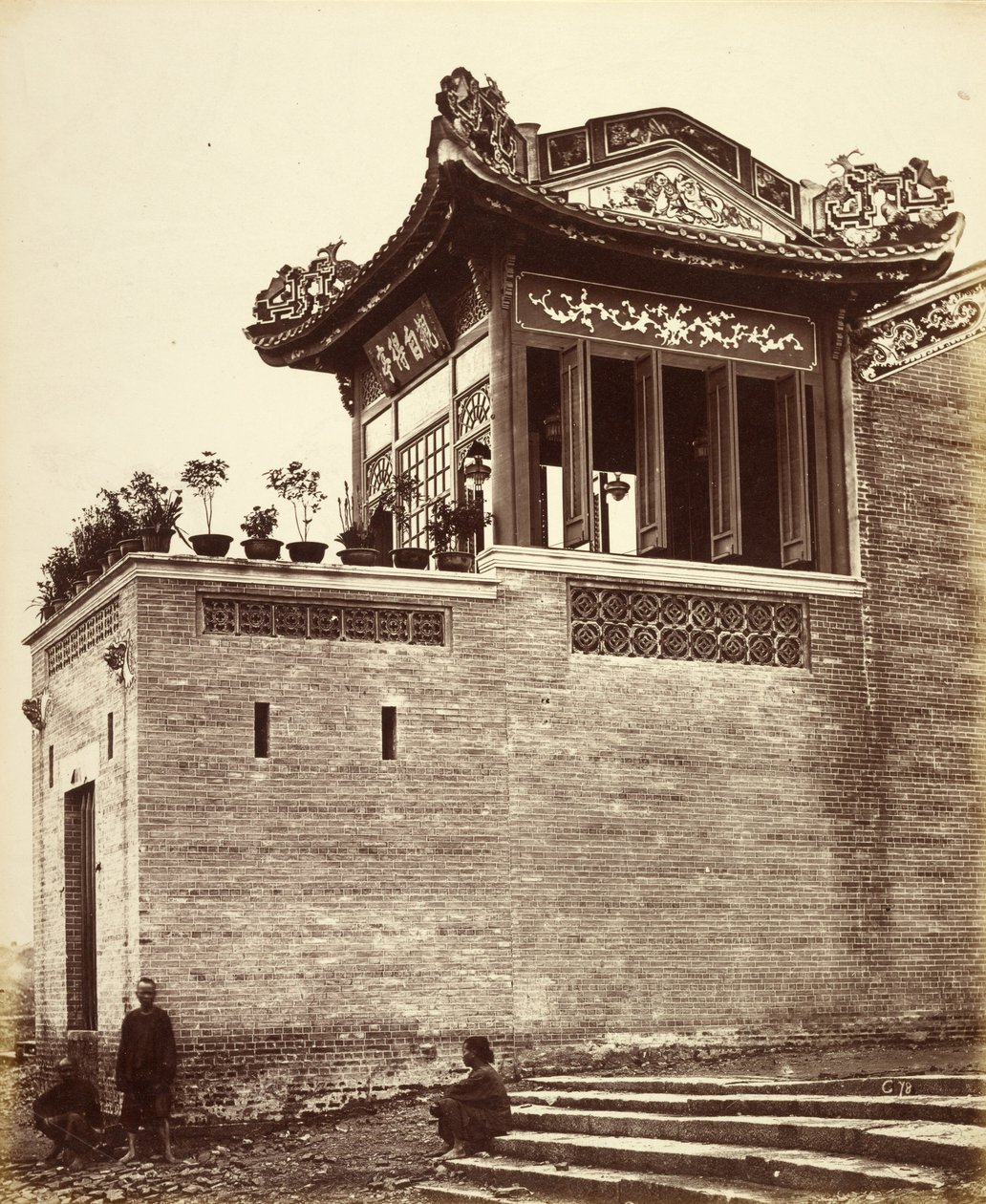 [Chinesisches Kaufmannshaus, Kanton, China] von Felice Beato
