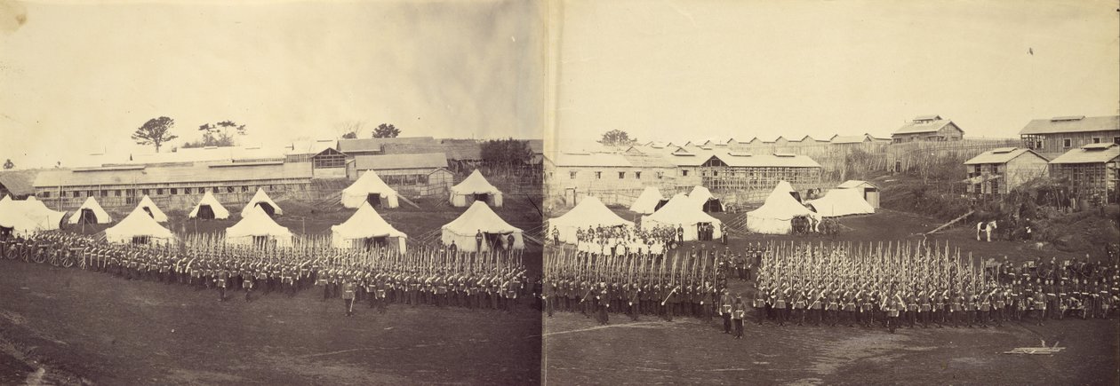 Gruppenporträt des königlichen Marinebataillons von Felice Beato