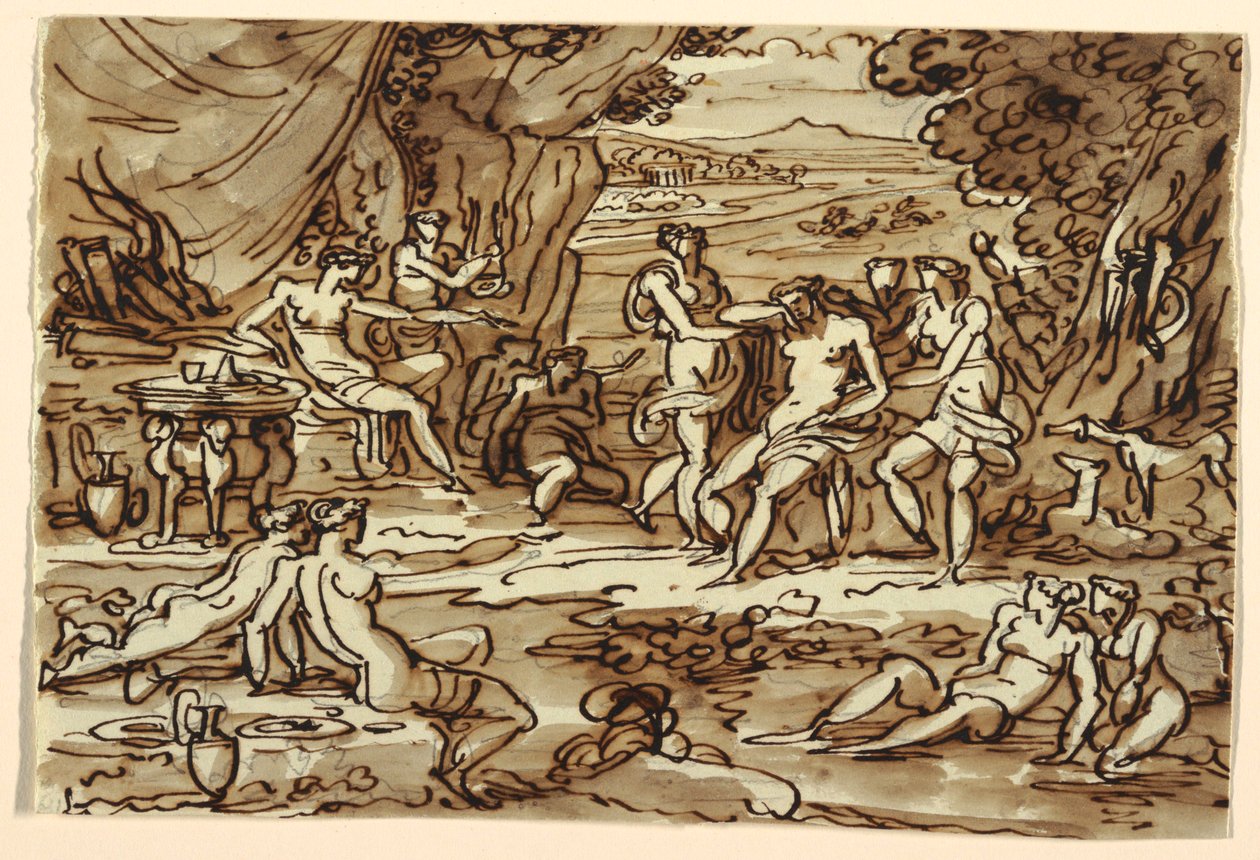 Diana und Kallisto, Speisesaal, Palazzo Rasponi, Ravenna von Felice Giani