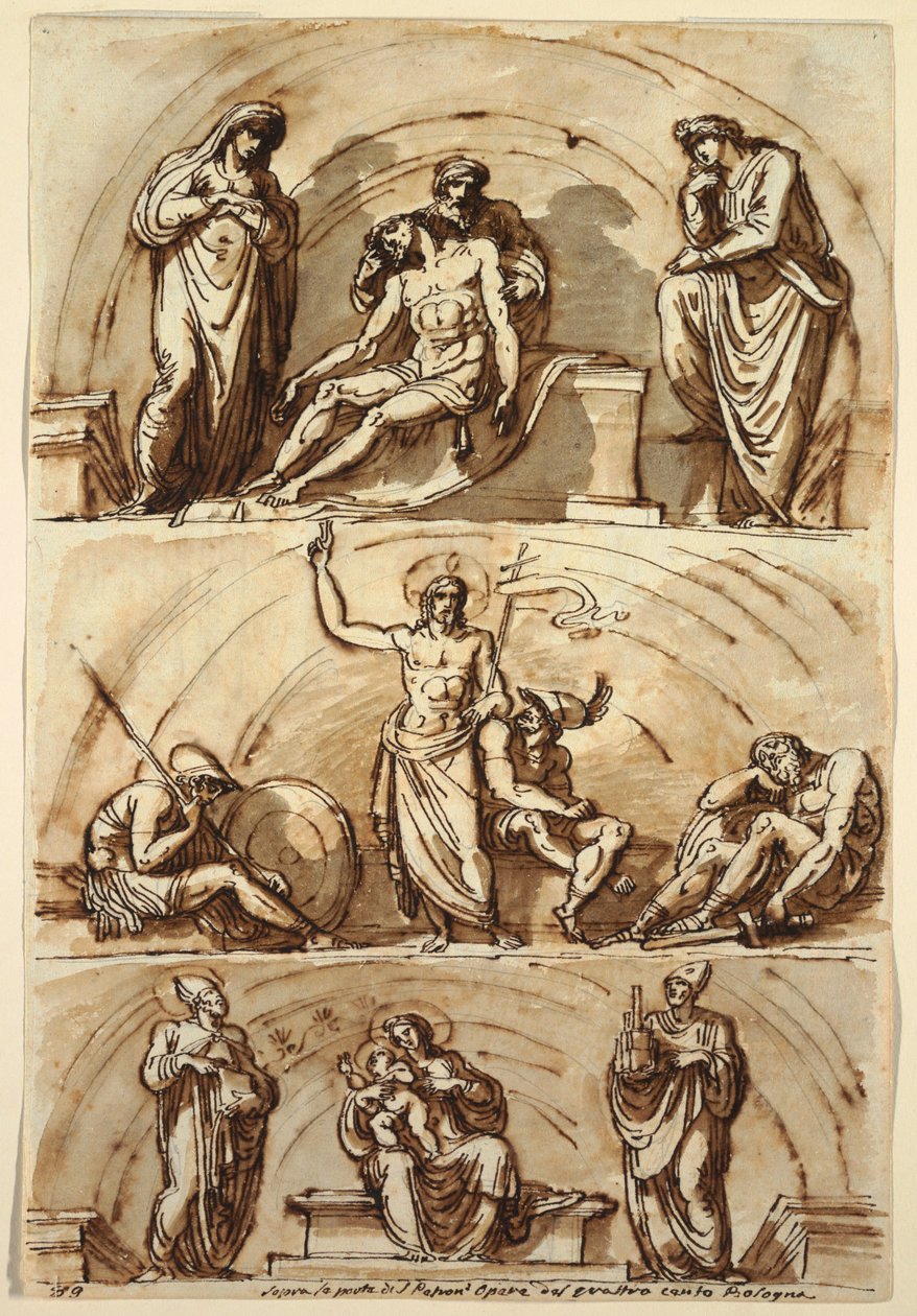 Studien nach Lunetten, 1814 von Felice Giani
