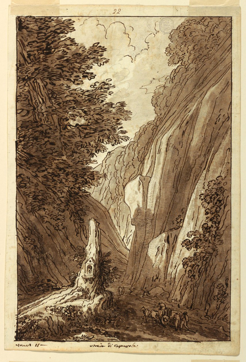 Die Straße nach Caprarola, ca. 1813 von Felice Giani