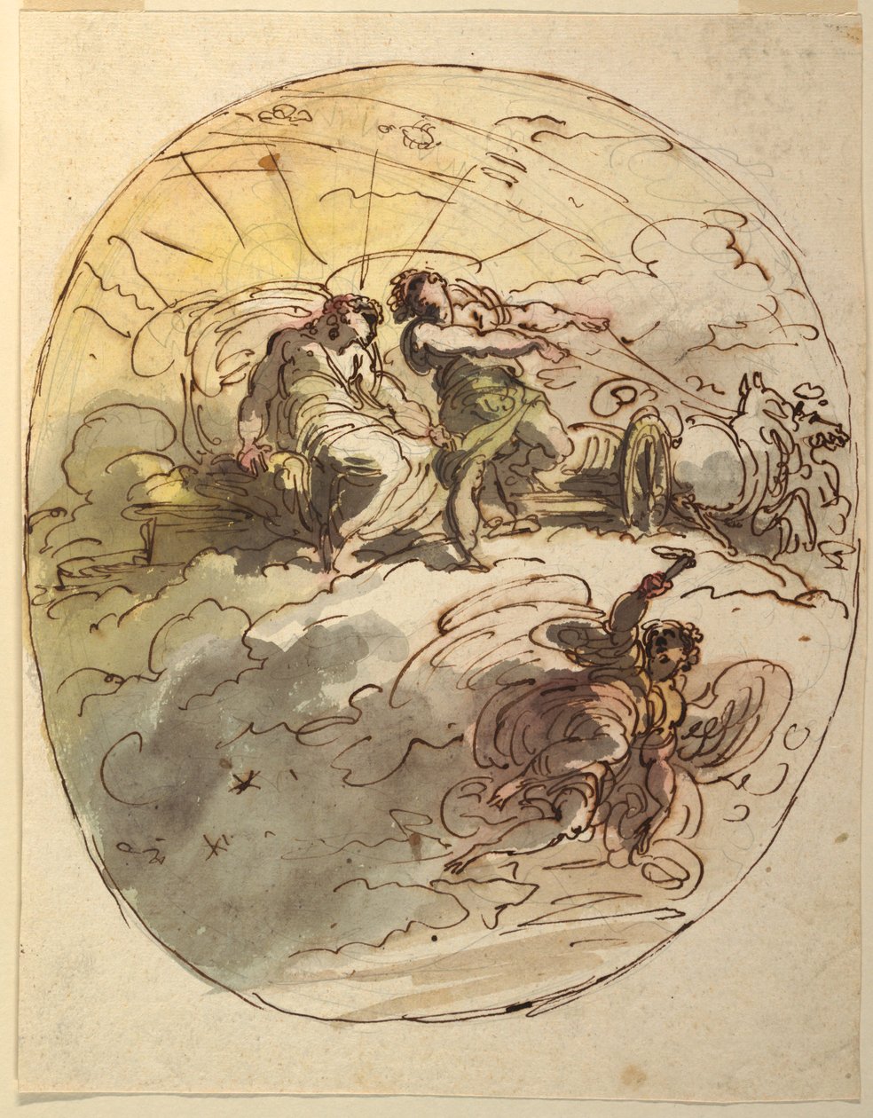 Phaeton verabschiedet sich von Apollo von Felice Giani