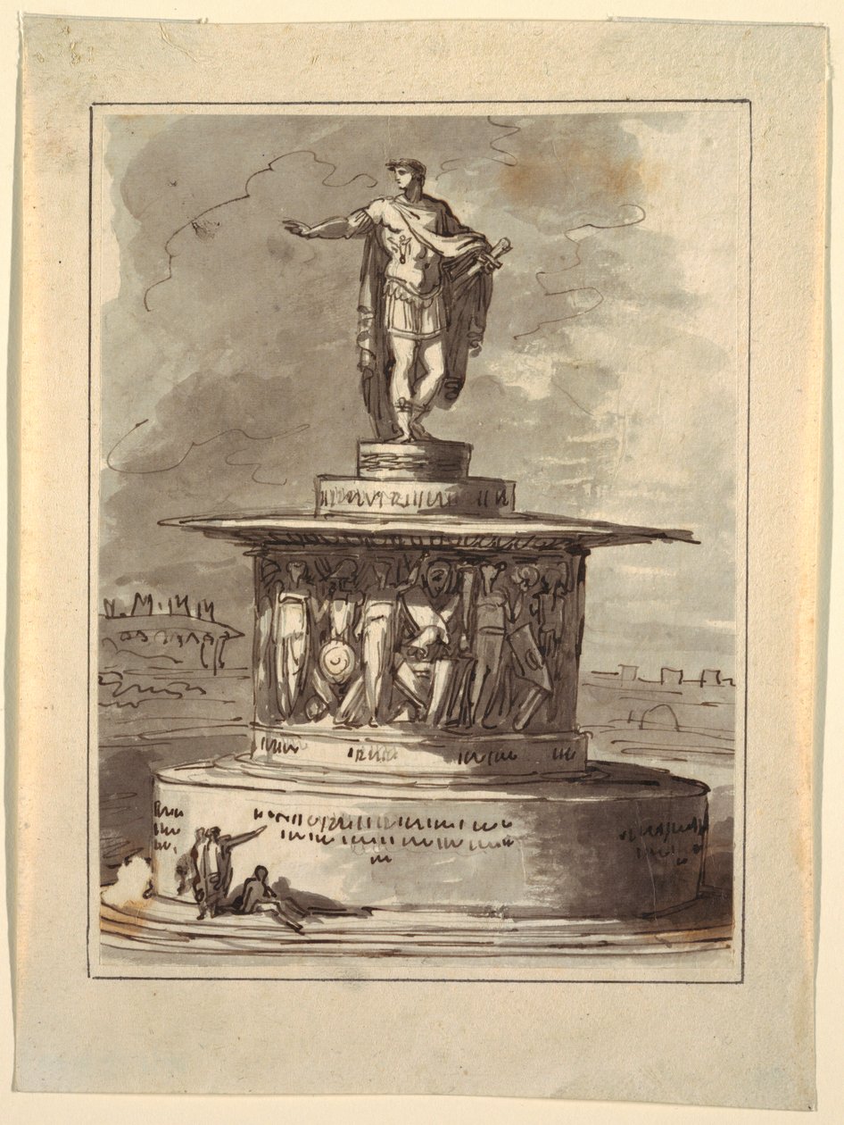 Projekt für ein Denkmal für Foro Bonaparte, Mailand, 1800 von Felice Giani