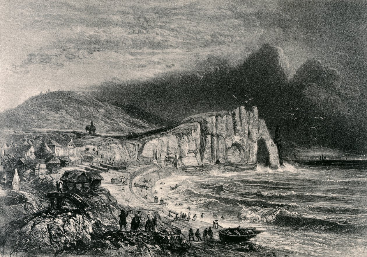 Etretat, Illustration aus dem Kapitel über die Normandie aus 